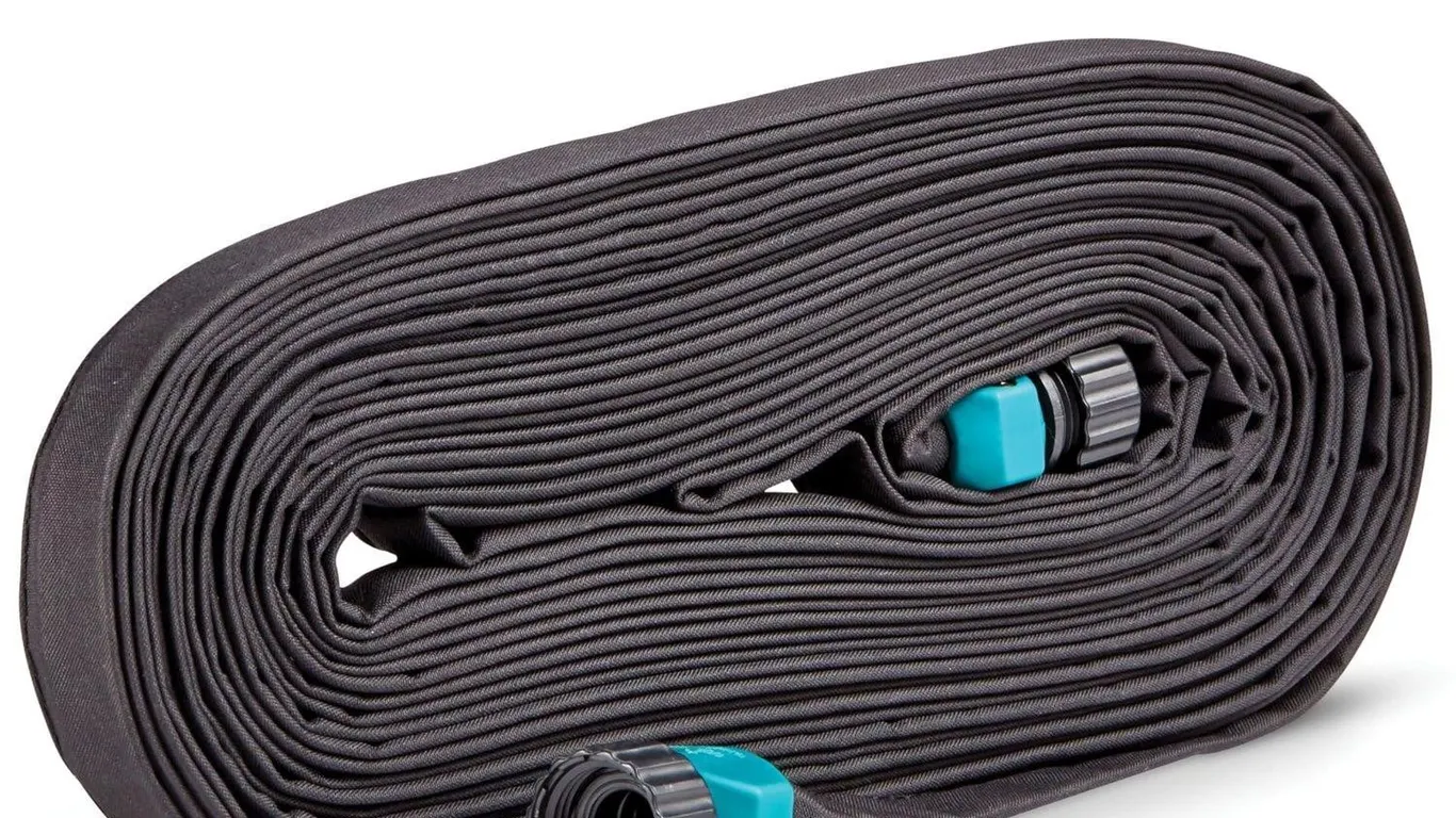 Gilmour 25 Flat Weeper Soaker Garden Hose Black