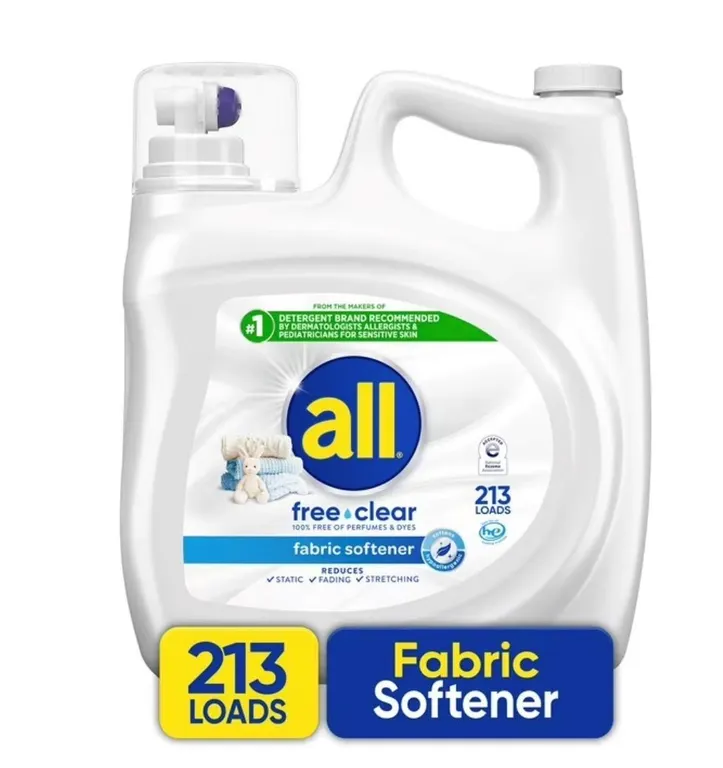 all Liquid Fabric Softener Free Clear 213 Loads