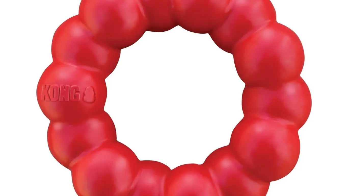 KONG Ring - Natural Rubber Ring Toy for Healthy...