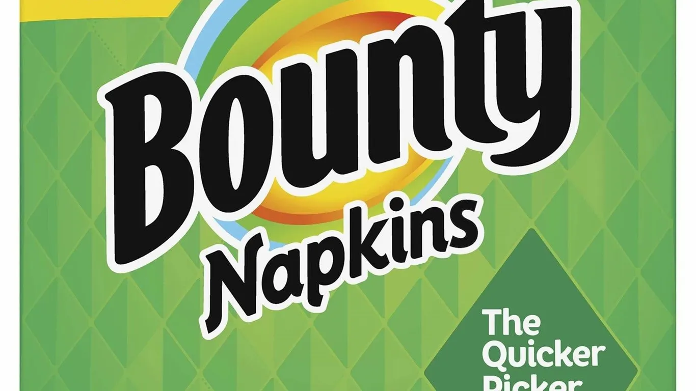 Bounty White Napkins 200 Count Pack Of 2