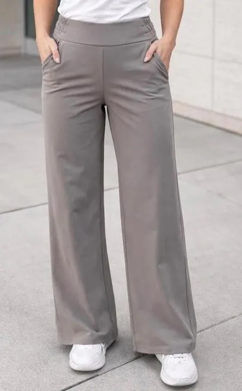 Womens Travel Wide Leg Pants
