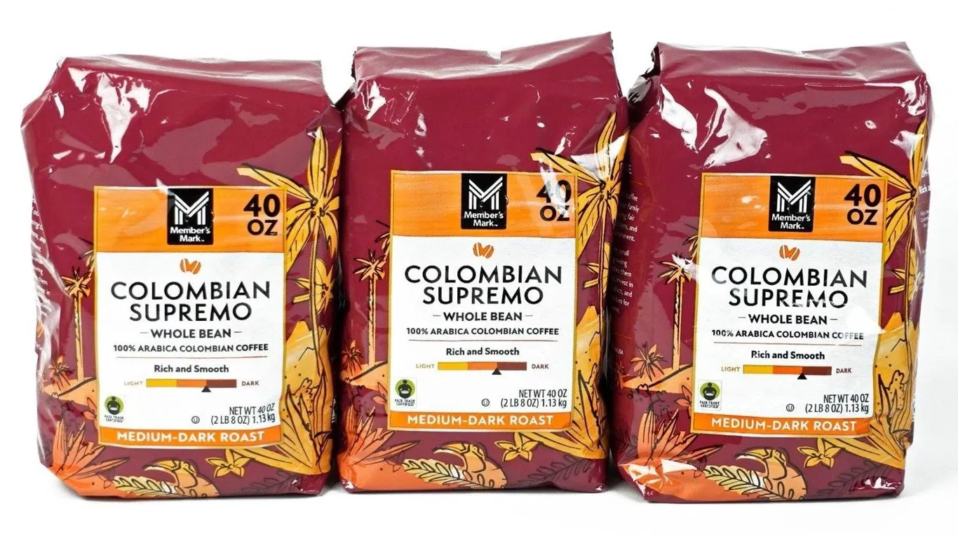 Colombian Supremo Whole Bean 40 oz.