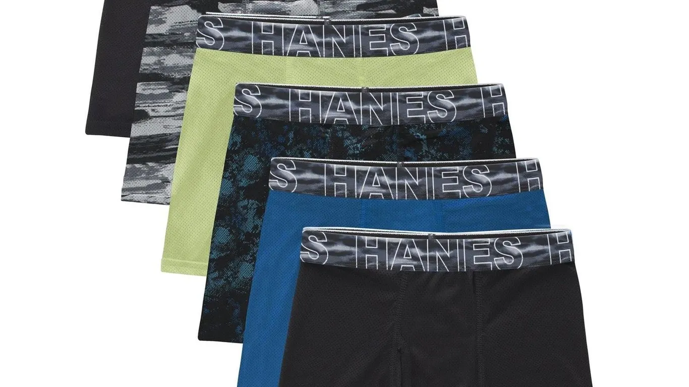 Hanes Boys Performance Boxer Briefs 6-Pack Small