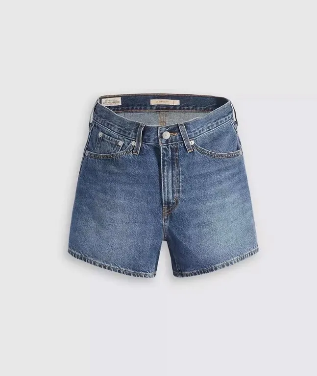 Levis Womens High-Waisted Denim Mom Shorts