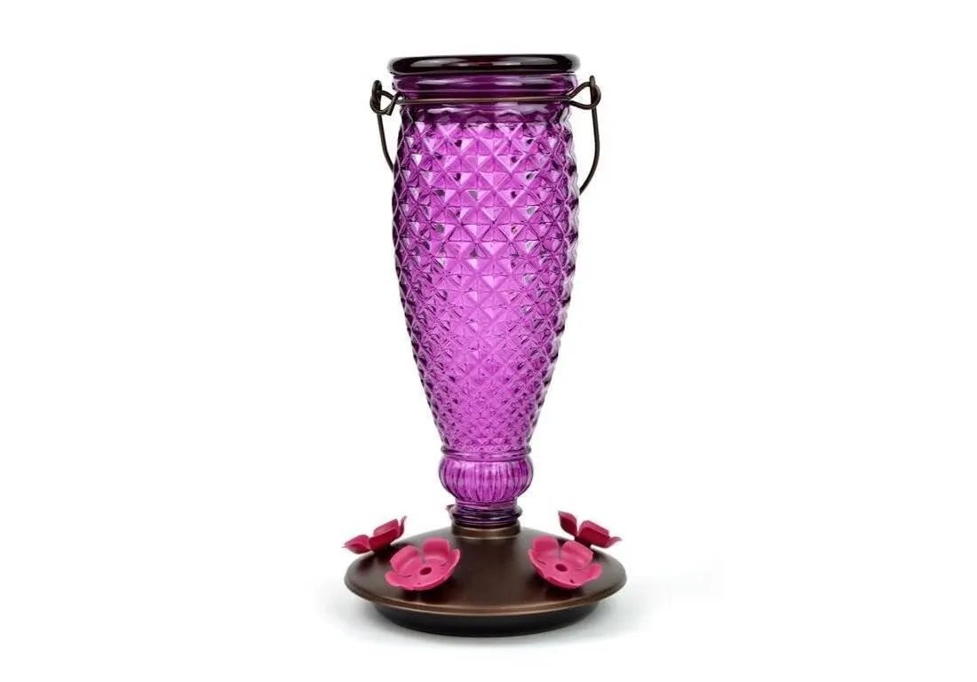 Perky-Pet Diamond Wine Hummingbird Feeder 24 oz