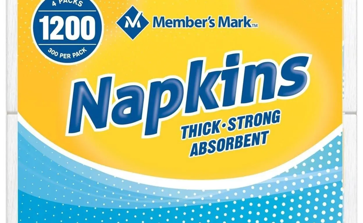 Everyday Napkins 1-Ply 1200ct White