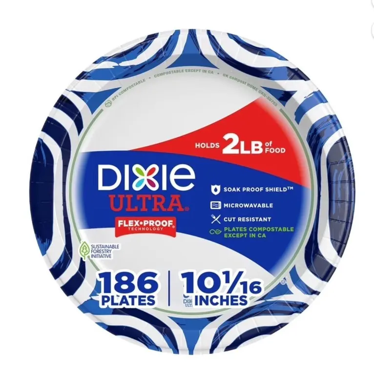 Dixie Ultra Heavyweight Dinner Plates 10ct
