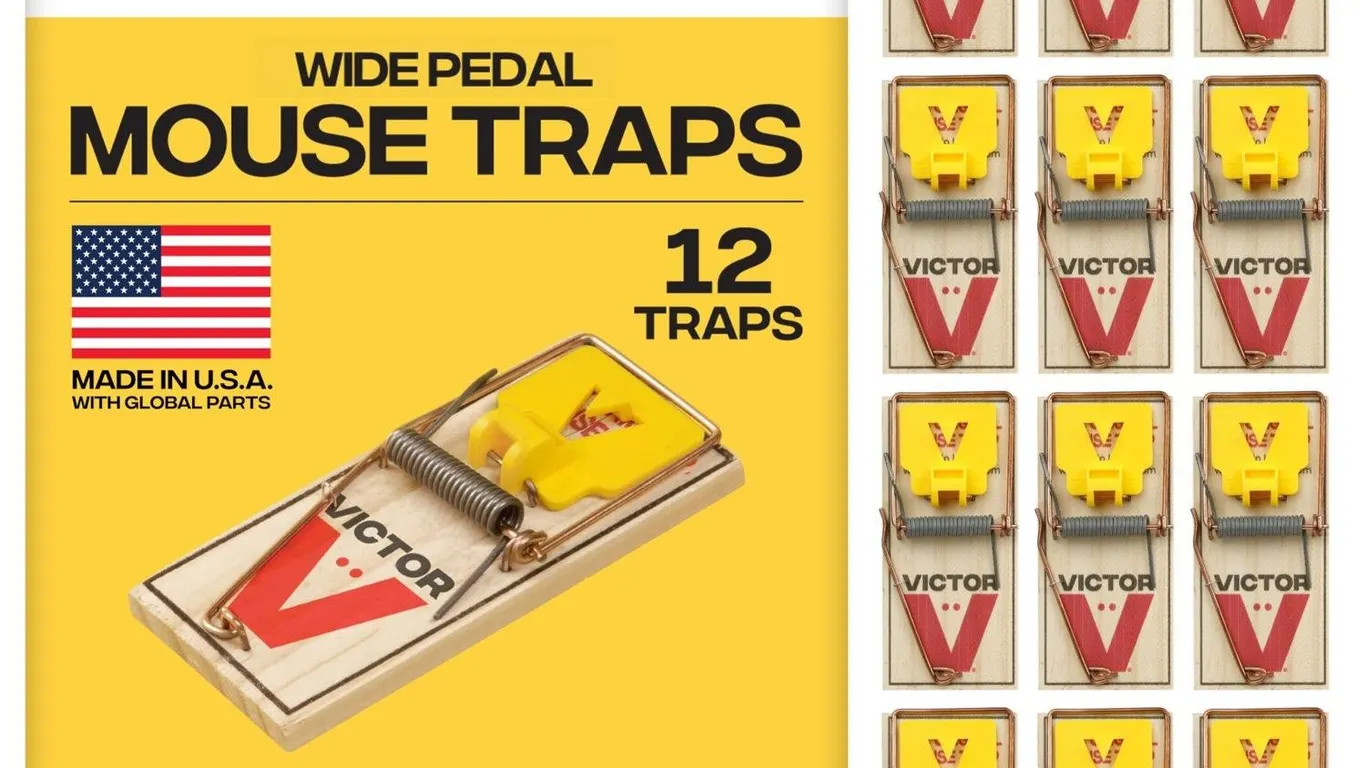 Victor Wide Pedal Mouse Traps 12-Pack