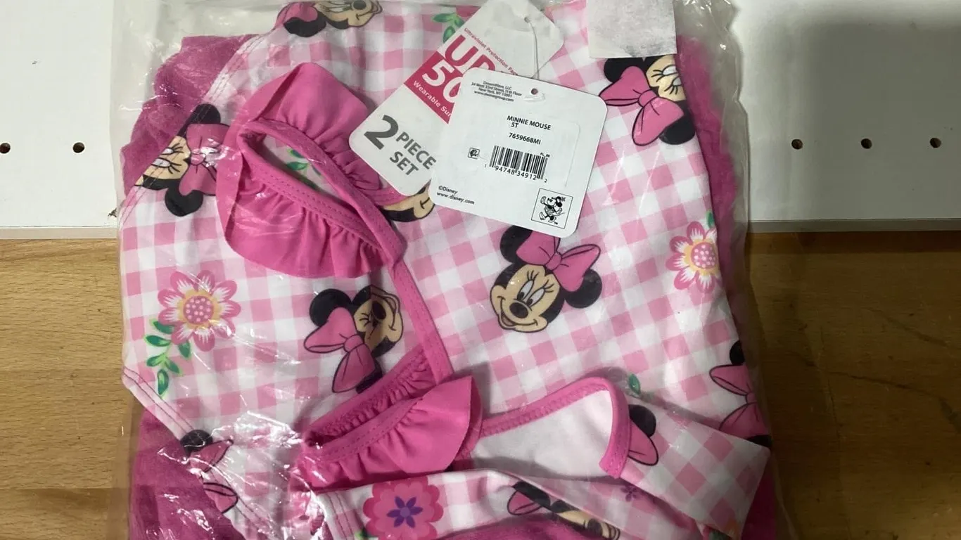 Girls Character 2-Piece Swimsuit Cover Up Set