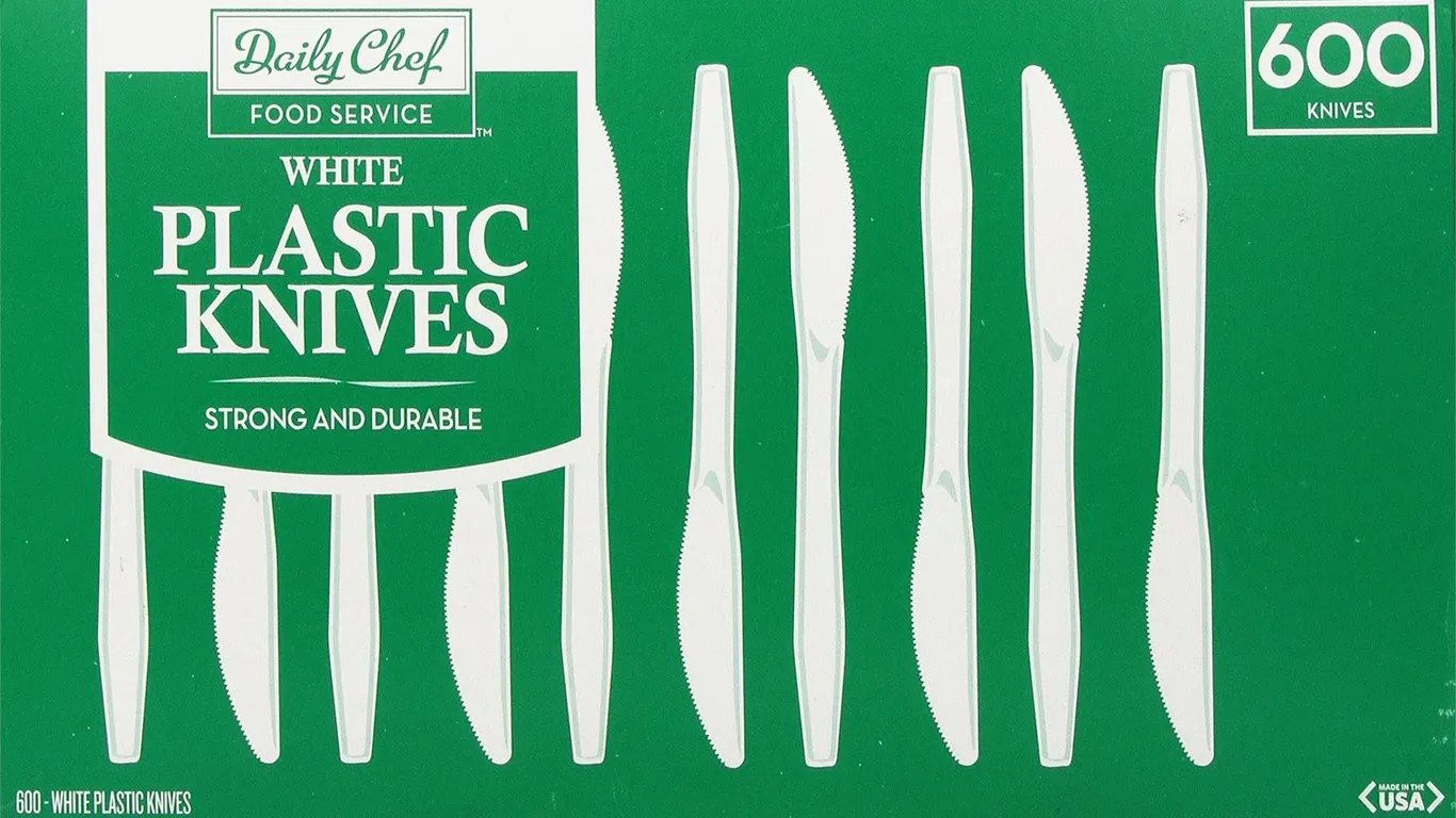 Heavyweight Plastic Knives 600ct