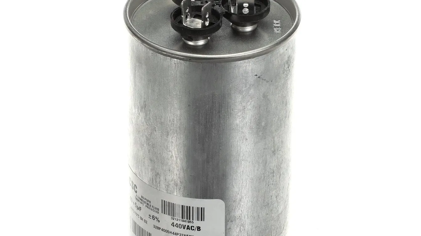 York Dual Run Capacitor 405Mfd 440V Round