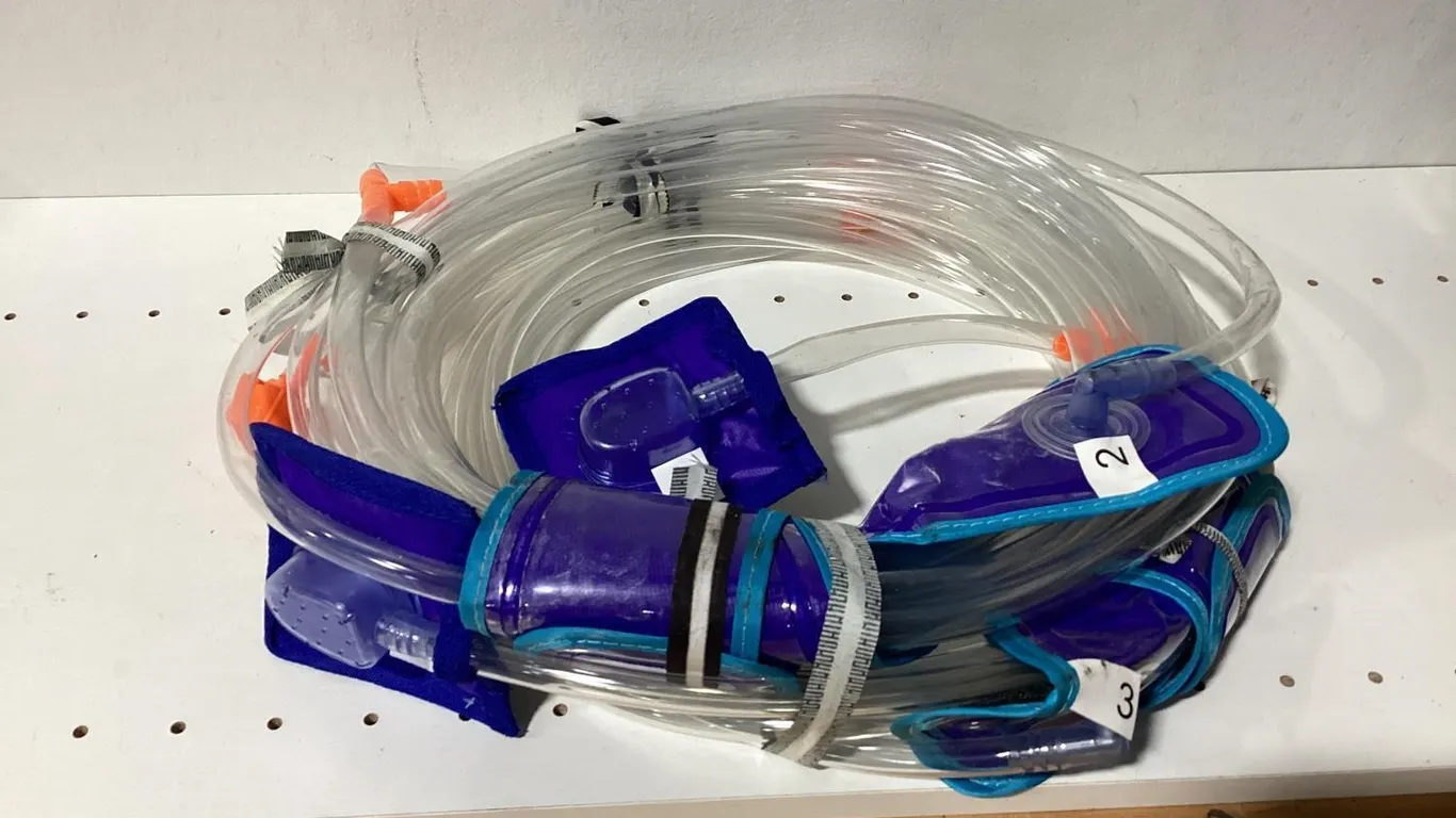 Medical Suction Tubing Set Clear Blue 1ct