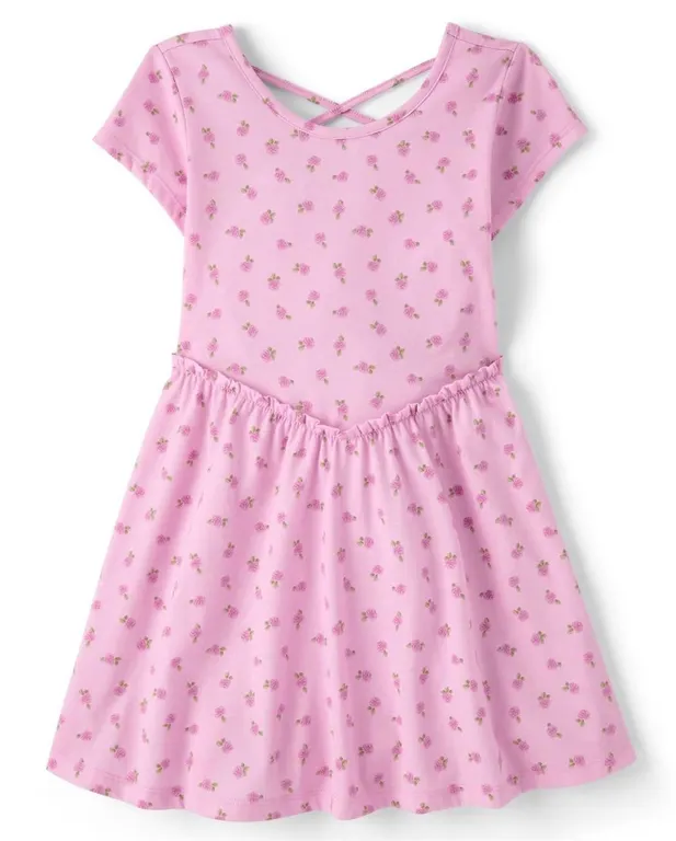 The Childrens Place Skater Dress Medium Strawberry
