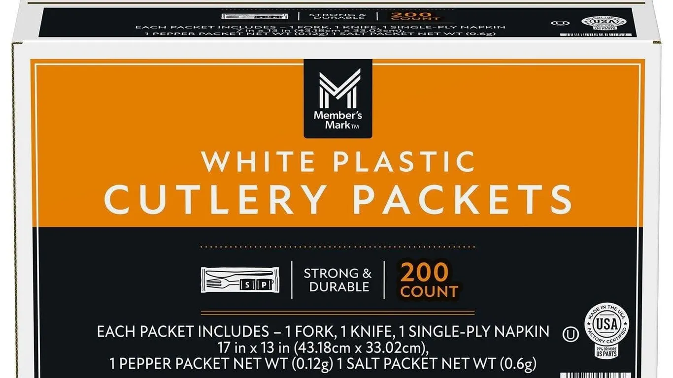 Daily Chef Disposable Cutlery 200 Count White