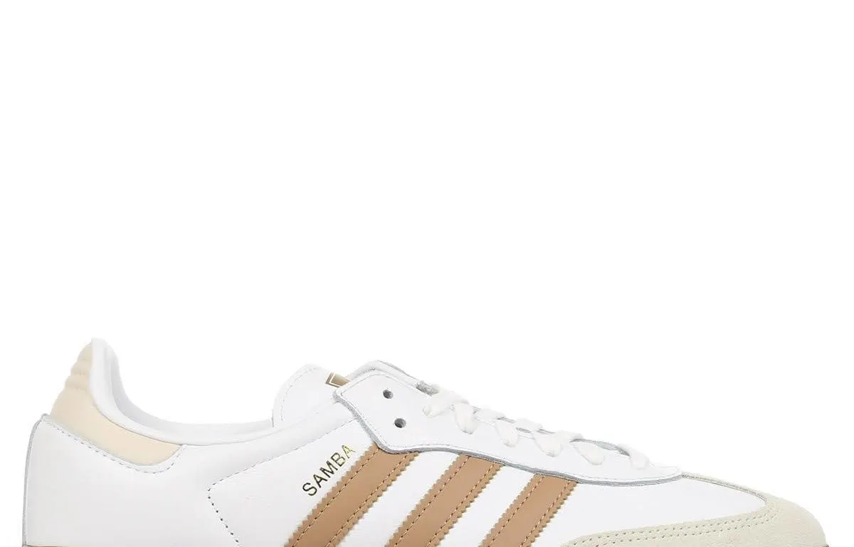 Adidas Samba OG Womens Sneakers White Beige 6.5