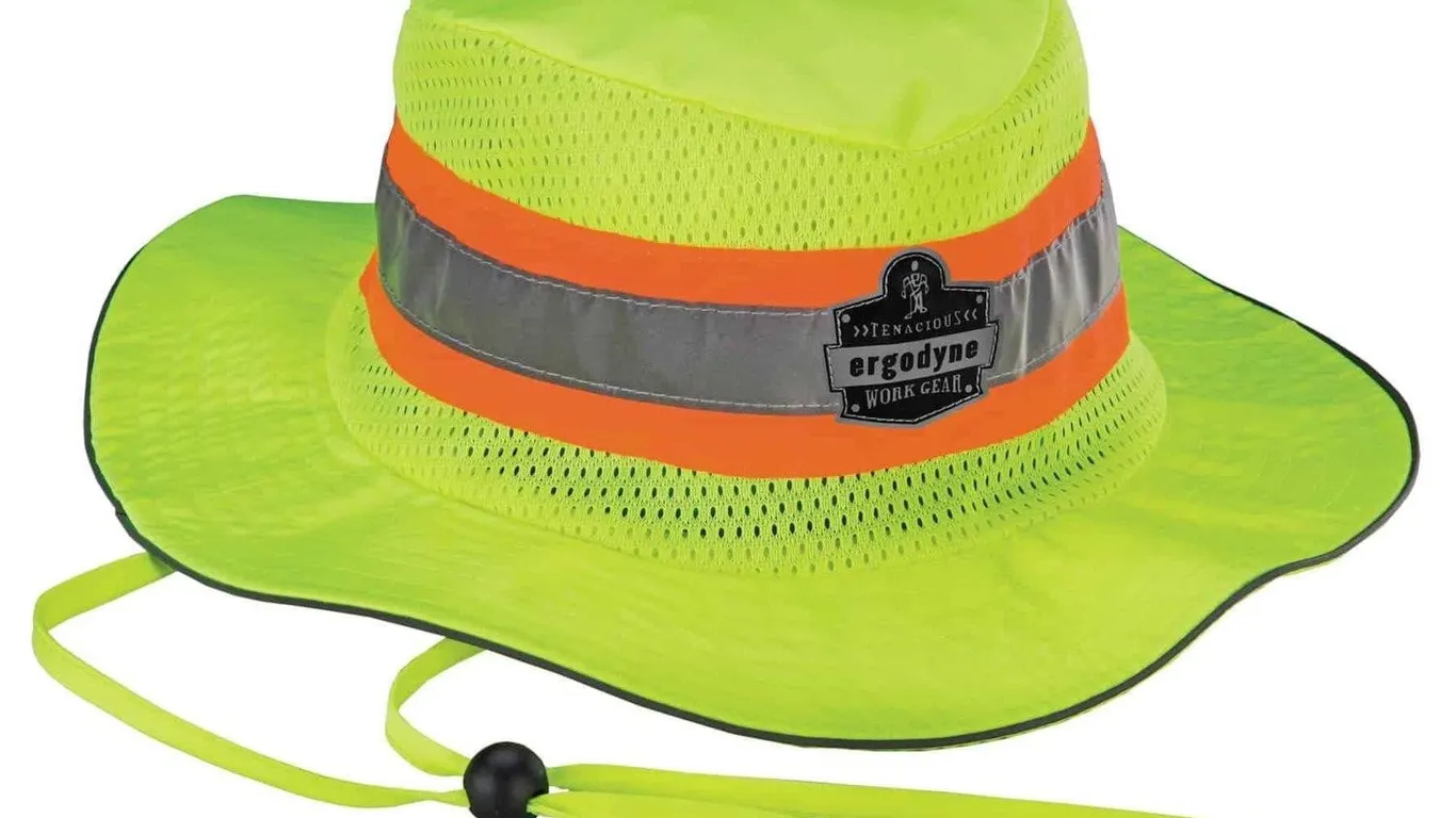 Ergodyne Hi-Vis Ranger Sun Hat Lime LXL
