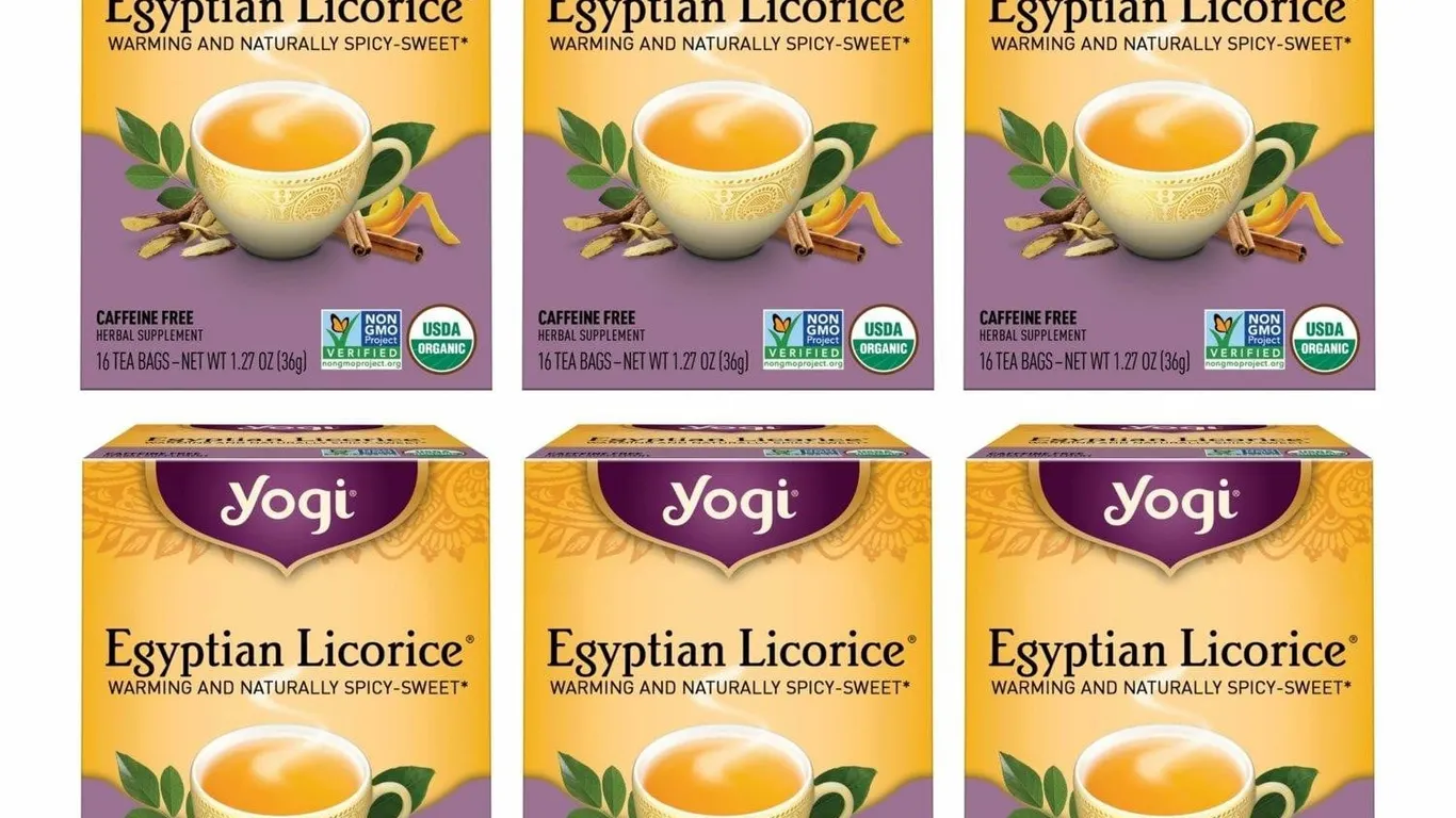 Yogi Egyptian Licorice Tea 6 Pack 1.27 Ounce