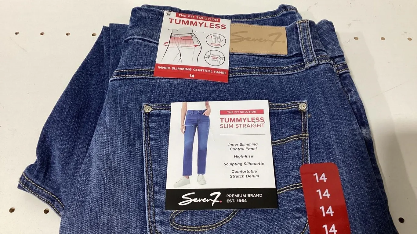 Seven7 Tummyless Slim Straight Jeans Womens 14