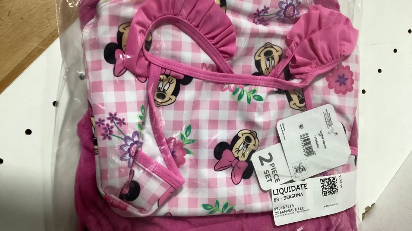 Character Girls 2-Piece Cover Up Swimsuit Set 5T