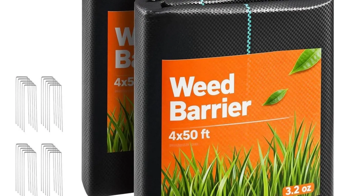 Vevor 4x100ft Weed Barrier Fabric Black