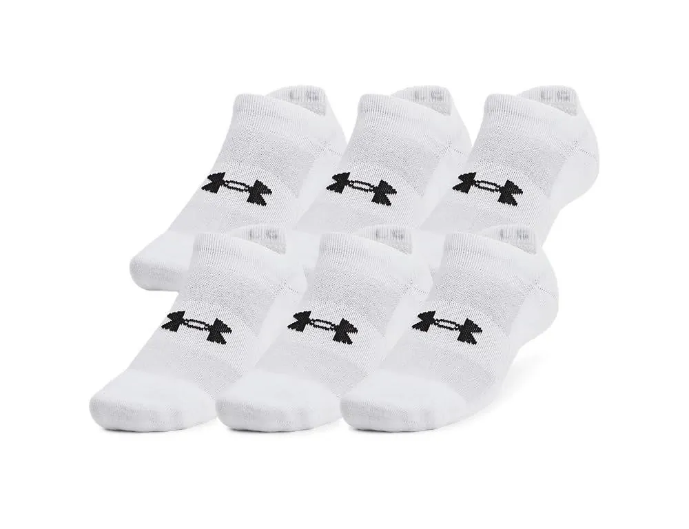 Under Armour Training No Show Socks 6 Pack Large