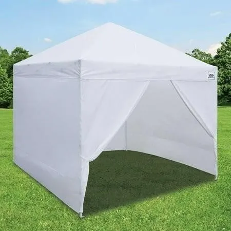 E-Z UP 10x10 Commercial Canopy with Walls Weights