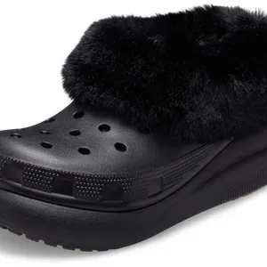 Crocs Classic Furever Crush Clogs Black 10W8M