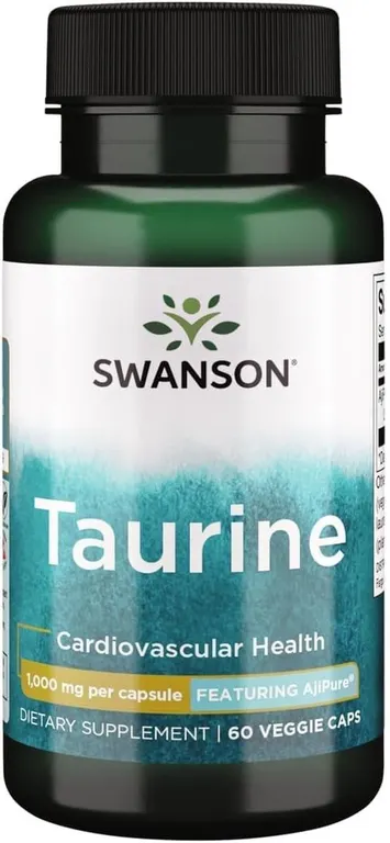 Swanson Taurine 1000mg 60 Veg Capsules