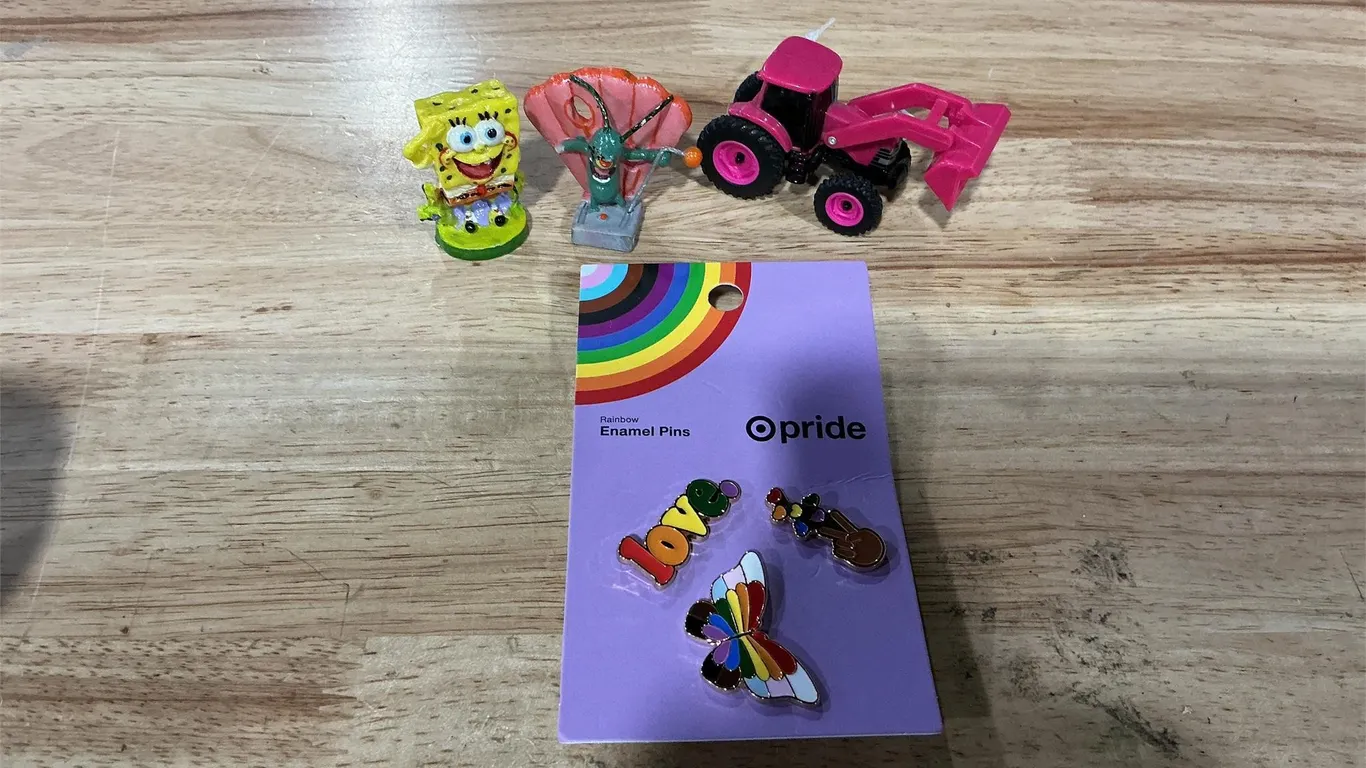 Target SpongeBob Figure Pride Enamel Pin Bundle