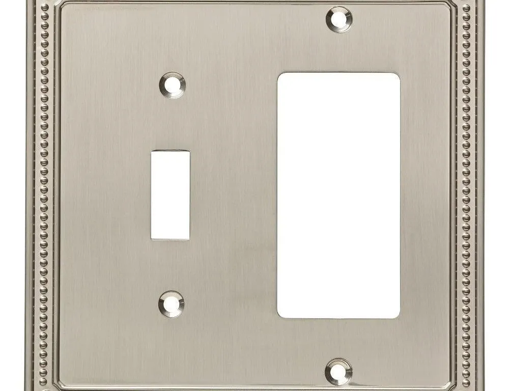 Franklin Brass 2-Gang Wall Plate Satin Nickel