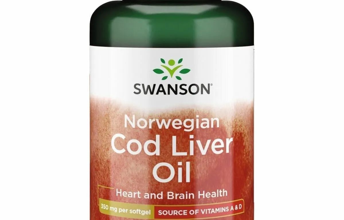 Swanson Cod Liver Oil 180 Count Vitamin A Softgels