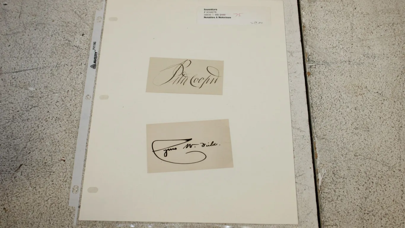 Peter Cooper & Cyrus W. Field Autographs