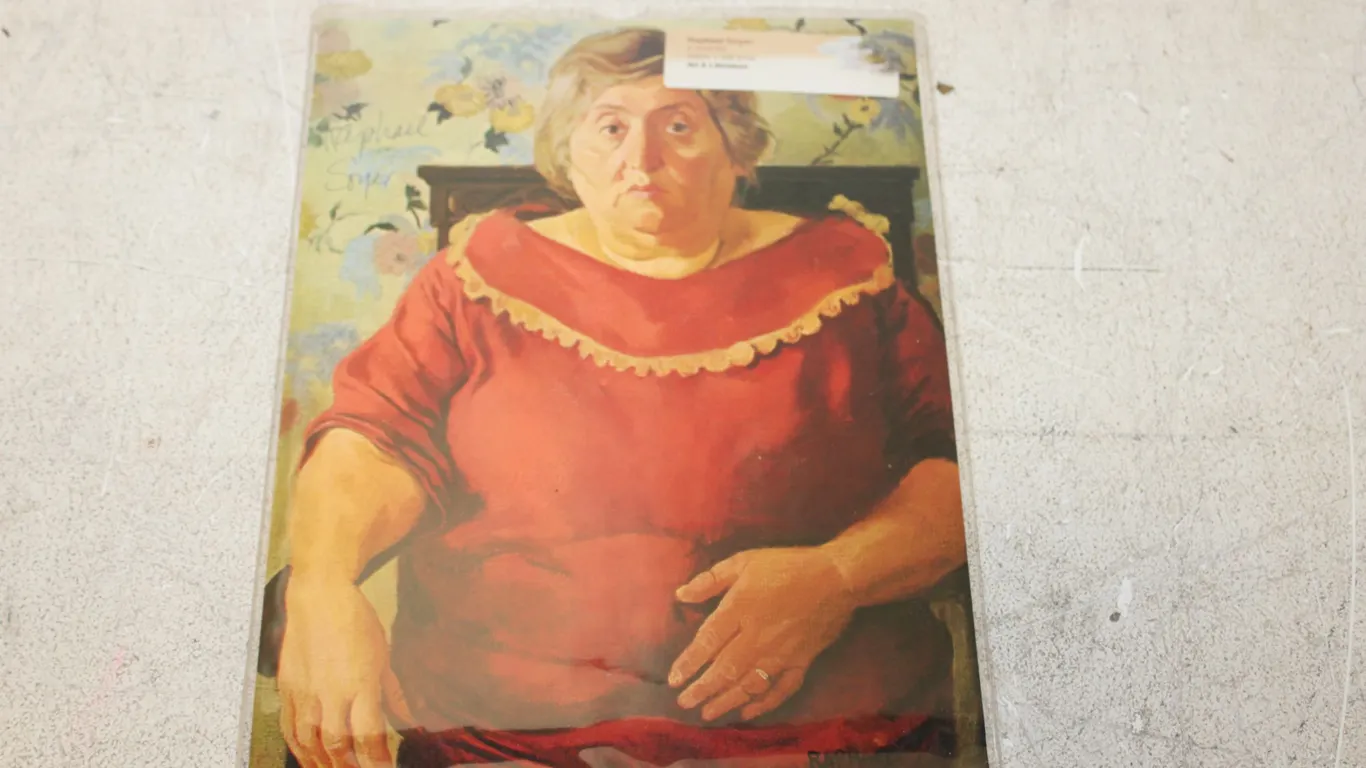 Raphael Soyer Autographed Print