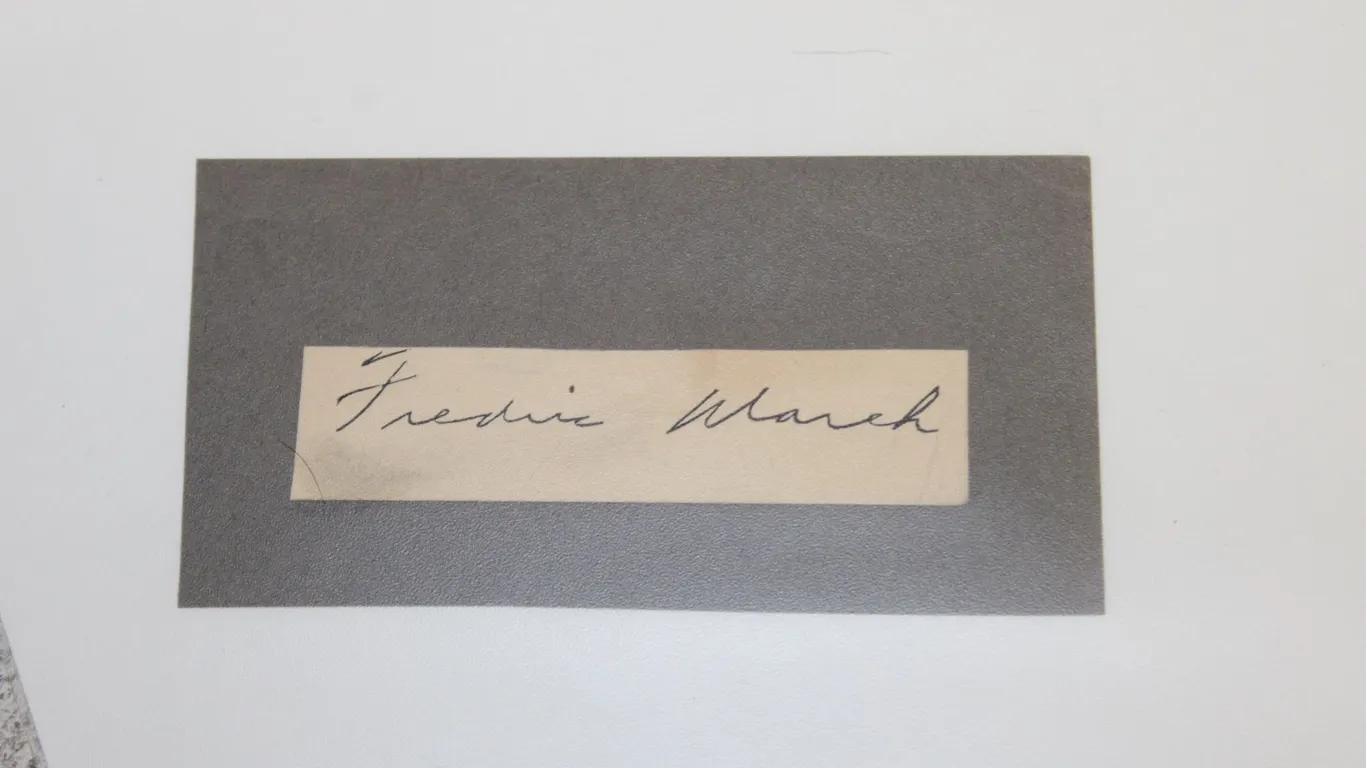Frederic March Autograph