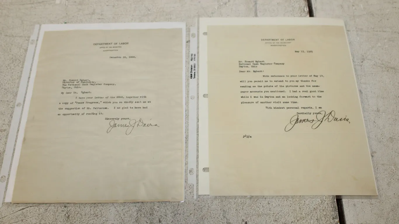 James J. Davis Letters