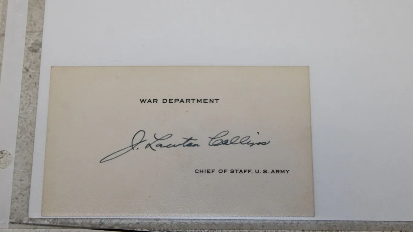 J. Lawton Collins Autograph