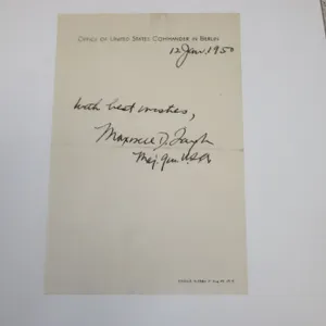 Maxwell D. Taylor Autograph