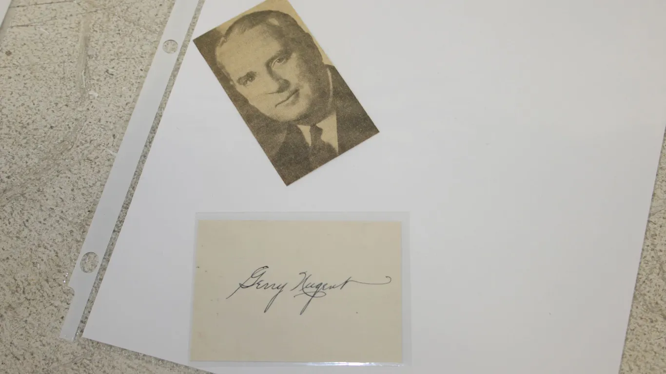 Gerry Nugent Autograph