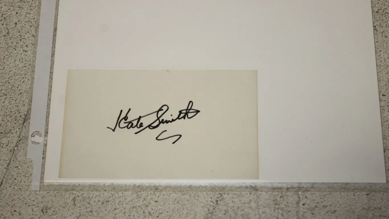 Kate Smith Autograph