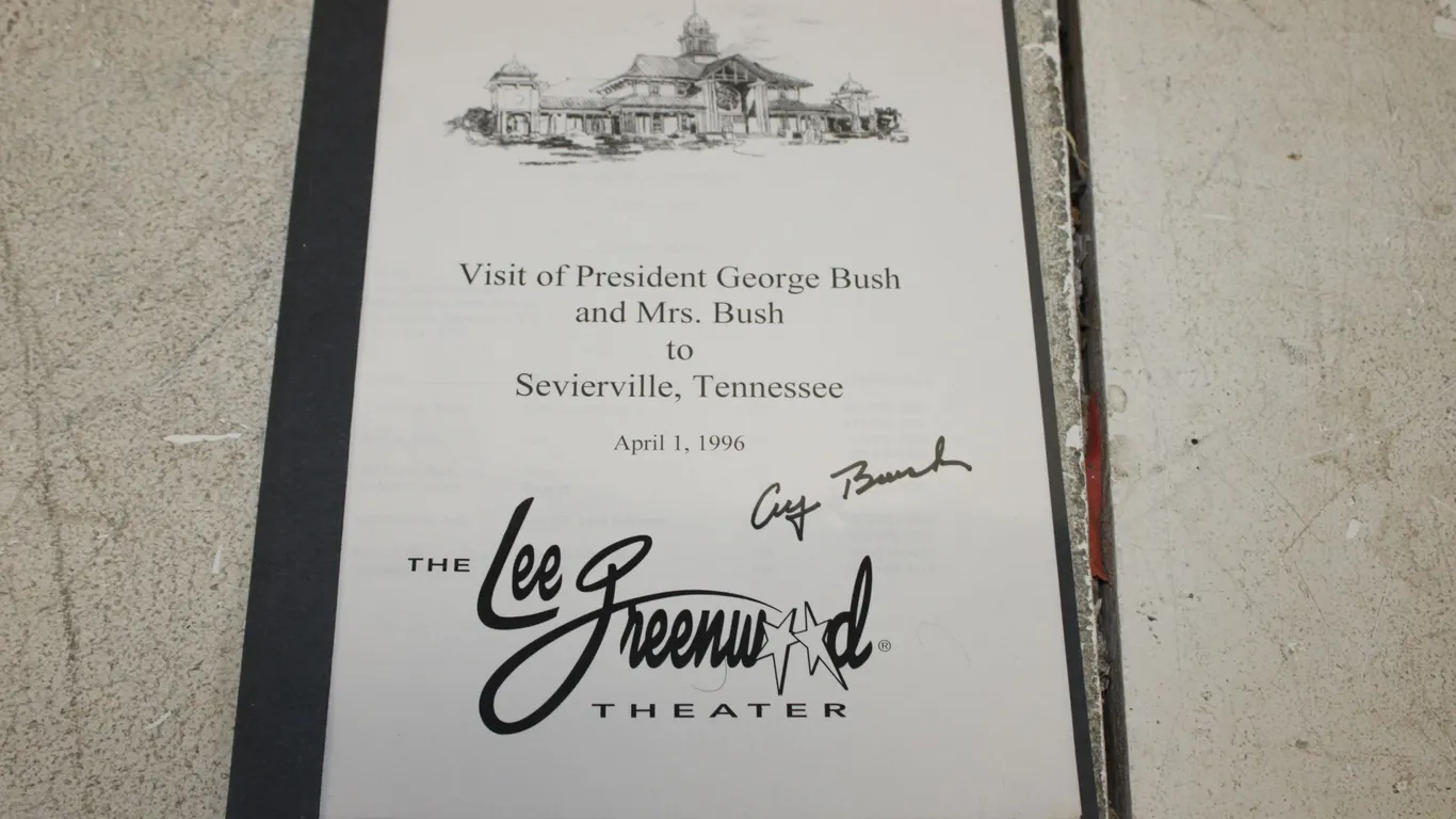 George Bush Autographed Program
