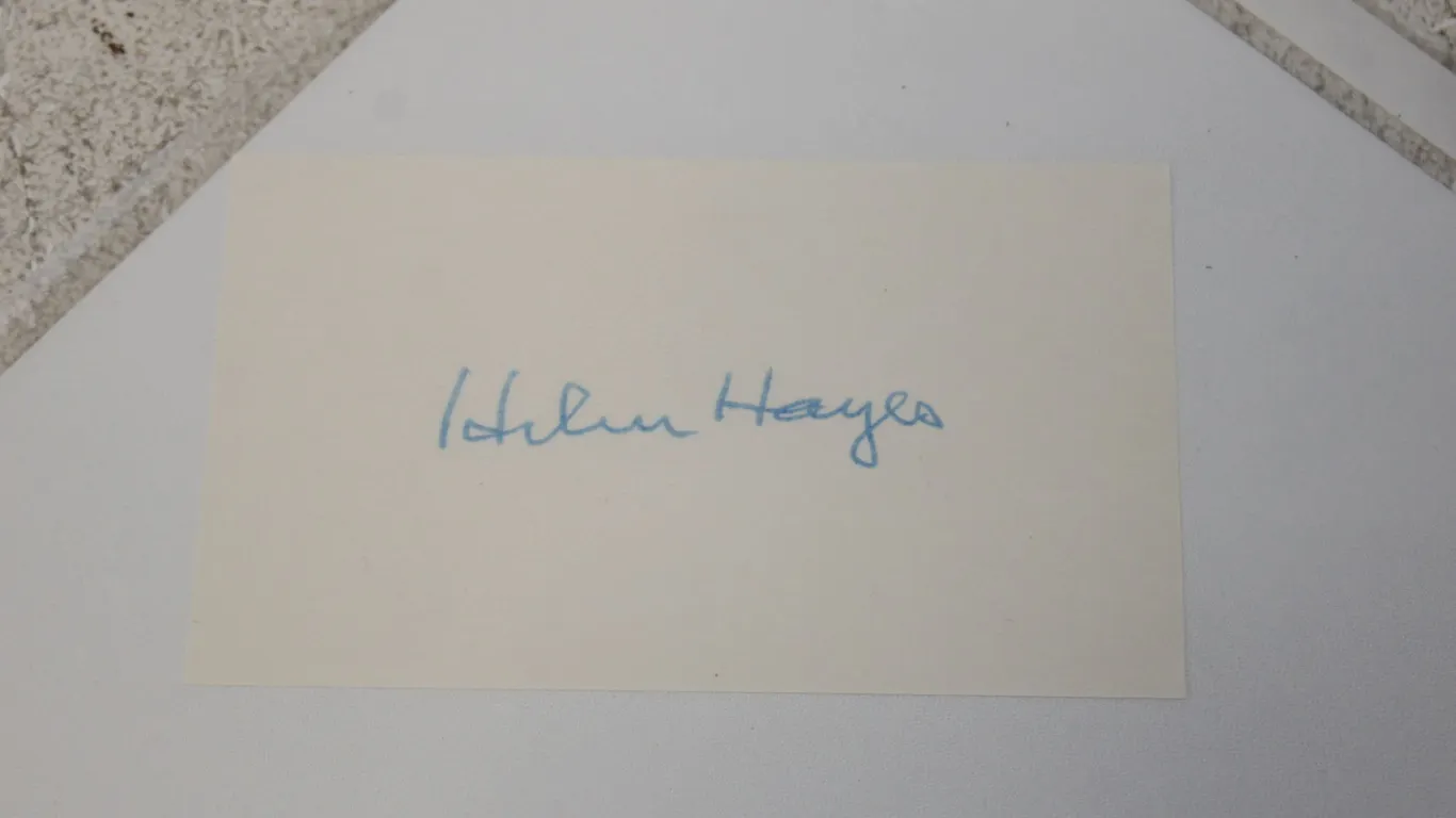 Helen Hayes Autograph