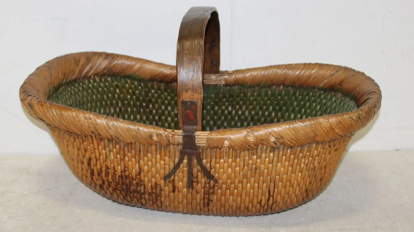 Rustic Woven Gathering Basket