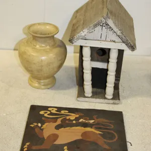 Vase, Birdhouse & Art