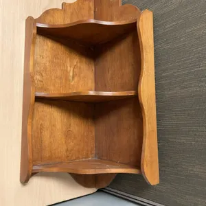 Wall-Mounted Solid Wood Corner Shelf