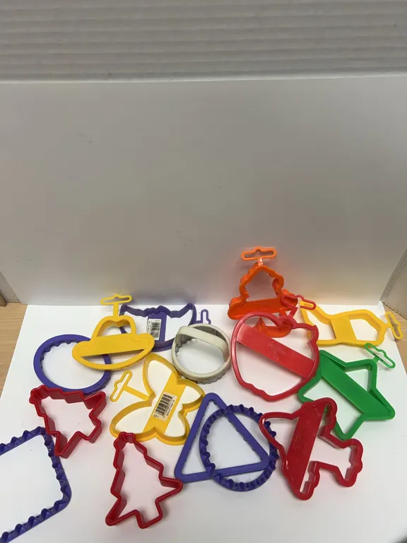 Wilton Plastic Cookie Cutter Collection With Assorted Shapes Including Clown, Apple, Butterfly, Tree