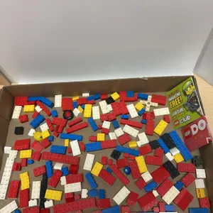 LEGO Classic Assorted Brick Lot With LEGO Club Leaflet, Red Blue White Yellow Black Pieces, Boxed Lo