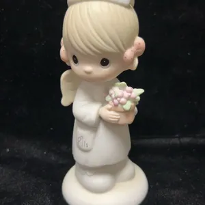 Precious Moments Angel of Mercy 1986 Enesco Nurse Figurine by Samuel J. Butcher, 5.5 Inches Tall, 10