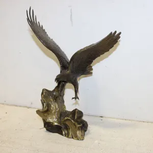 1990 Honald Van Ruyckevelt "Wings of Glory" Bronze Eagle Sculpture