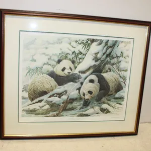 John A. Ruthven "A Pair of Pandas" Art Print