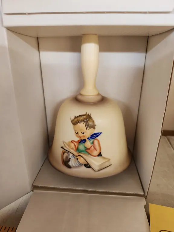 1980 M.J. Hummel Goebel Annual Bell In Bas-Relief 3rd Edition In Box